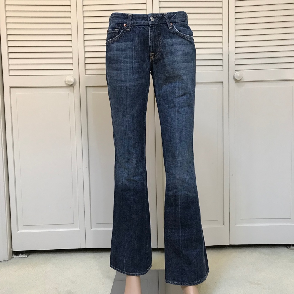 NWOT 7 For All Mankind ‘A’ Pocket Flare Jean Size 27 - Picture 2 of 13